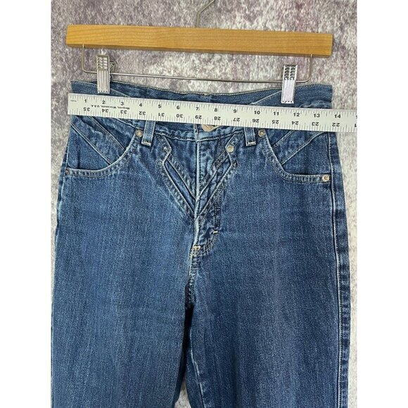 Vintage Roughrider Jeans Womens Size 7/8 Circle-T Bareback Western L32” Rodeo - Picture 3 of 11